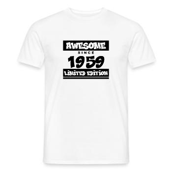 1959 - Jahrgang 1959 - Fantastisch seit 1959 - Männer T-Shirt - Weiß - Vorne - AI Model Male 178 dark (178cm)
