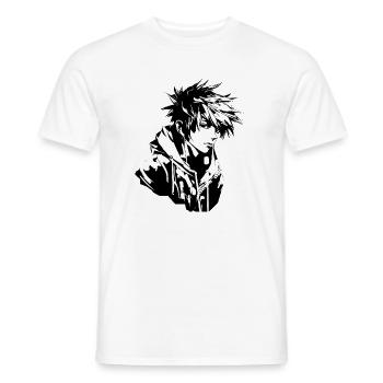 Anime Boy Design - T-shirt homme - blanc - Devant - AI Model Male 178 dark (178cm)