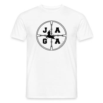 Jaga - Jäger - Österreichischer Dialekt - Männer T-Shirt - Weiß - Vorne - AI Model Male 178 dark (178cm)
