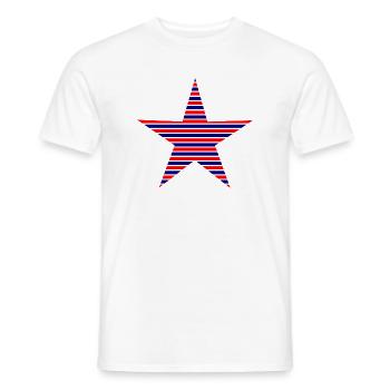 STERN. STERNE. STERN. FEST. JAHRESTAG. WEIHNACHTEN - Männer T-Shirt - Weiß - Vorne - AI Model Male 178 dark (178cm)