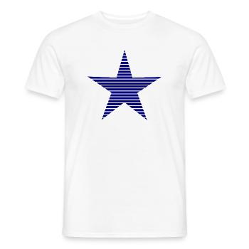 STERN. STERNE. STERN. FEST. JAHRESTAG. WEIHNACHTEN - Männer T-Shirt - Weiß - Vorne - AI Model Male 178 dark (178cm)