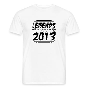 2013 - Jahrgang 2013 - Baujahr 2013 - Männer T-Shirt - Weiß - Vorne - AI Model Male 178 dark (178cm)