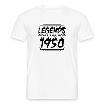 1950 - Jahrgang 1950 - Baujahr 1950 - Männer T-Shirt - Weiß - Vorne - AI Model Male 178 dark (178cm)