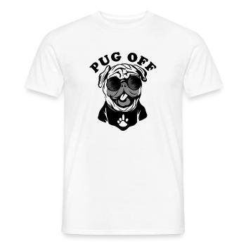 Mops AUS | Mops-Hund - Männer T-Shirt - Weiß - Vorne - AI Model Male 178 dark (178cm)