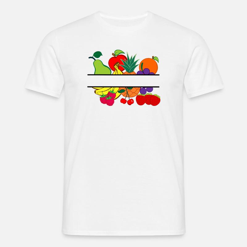 Obstlogo-Shop oder Obstbauer - Männer T-Shirt - Weiß