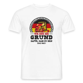 Deutscher Trucker - Männer T-Shirt - Weiß - Vorne - AI Model Male 178 dark (178cm)