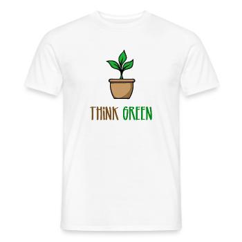 Arbre Environnement Déclaration Durabilité Terre Nature - T-shirt homme - blanc - Devant - AI Model Male 178 dark (178cm)
