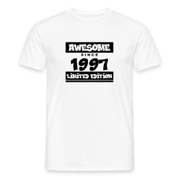 1997 - Born 1997 - Fantastic since 1997 - Men's T-Shirt - white - Front - AI Model Male 178 dark (178cm)