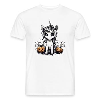 Halloween Einhorn Design - Männer T-Shirt - Weiß - Vorne - AI Model Male 178 dark (178cm)