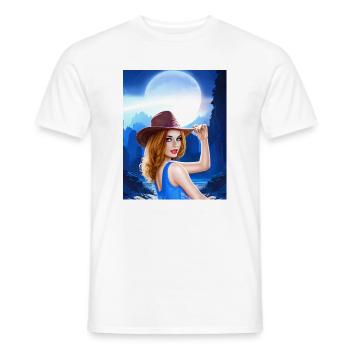 Country - T-shirt uomo - bianco - Fronte - AI Model Male 178 dark (178cm)