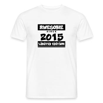 2015 - Jahrgang 2015 - Fantastisch seit 2015 - Männer T-Shirt - Weiß - Vorne - AI Model Male 178 dark (178cm)