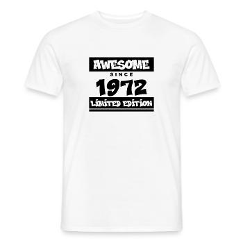 1972 - Né en 1972 - Fantastique depuis 1972 - T-shirt homme - blanc - Devant - AI Model Male 178 dark (178cm)