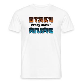 Otaku Statement Manga Comic Trickfilm Japanisch - Männer T-Shirt - Weiß - Vorne - AI Model Male 178 dark (178cm)