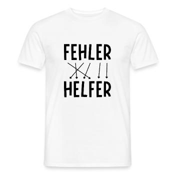 Fehler sind Helfer - Männer T-Shirt - Weiß - Vorne - AI Model Male 178 dark (178cm)