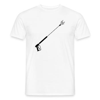 High-pressure sprayer façade cleaning 5 - Men's T-Shirt - white - Front - AI Model Male 178 dark (178cm)