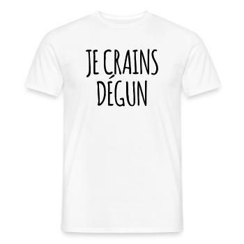 Je crains dégun - Marseille bébé - T-shirt homme - blanc - Devant - AI Model Male 178 dark (178cm)