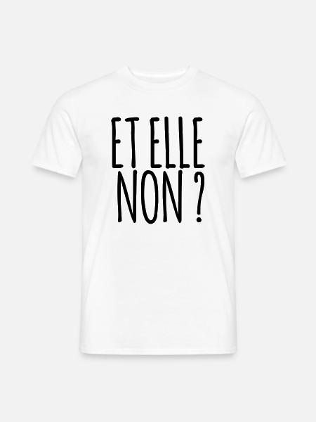 Et elle non ? Marseille bébé ! - T-shirt homme - blanc
