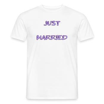 SAINT VALENTINE. bachelorette party. I LOVE YOU. I LOVE YOU. LOVE - Men's T-Shirt - white - Front - AI Model Male 178 dark (178cm)