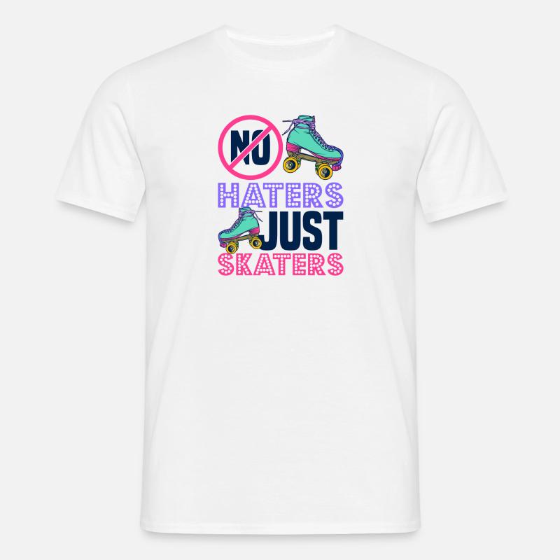 Rollschuh Design - Männer T-Shirt - Weiß