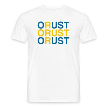 ORUST Sverige Sweden Sweden Flag - Men's T-Shirt - white - Front - AI Model Male 178 dark (178cm)