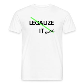 Legalize it weed Marihuana - Männer T-Shirt - Weiß - Vorne - AI Model Male 178 dark (178cm)