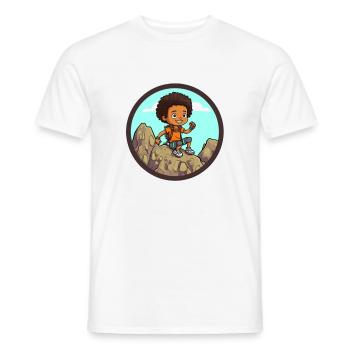 Afro Schwarz Kind Junge Mädchen Empowerment Mädche - Männer T-Shirt - Weiß - Vorne - AI Model Male 178 dark (178cm)