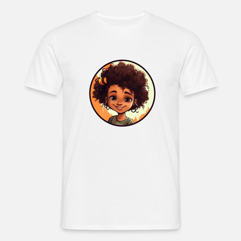 Lebendige Comic-Charakter Illustration - Männer T-Shirt - Weiß