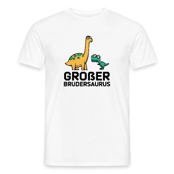 Geschwisterliebe Dino Bro Bruderherz Großer Bruder - Männer T-Shirt - Weiß - Vorne - AI Model Male 178 dark (178cm)