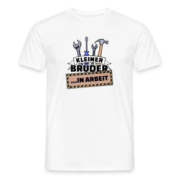 Bruderherz Geschwister Großer Bruder Statement - Männer T-Shirt - Weiß - Vorne - AI Model Male 178 dark (178cm)