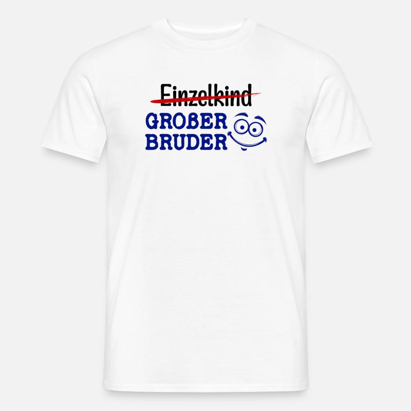Großer Bruder Statement Einzelkind Geschwister - Männer T-Shirt - Weiß