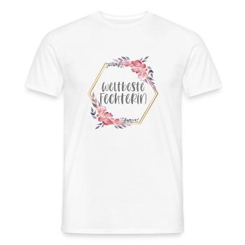 Weltbeste Fechterin Fechten Hobby Geschenk - Männer T-Shirt - Weiß - Vorne - AI Model Male 178 dark (178cm)