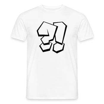 WTF Wieso Weshalb Warum ?! - Männer T-Shirt - Weiß - Vorne - AI Model Male 178 dark (178cm)