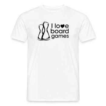 Jeux jeux de société Jeux de société Symbole Chers amis - T-shirt homme - blanc - Devant - AI Model Male 178 dark (178cm)