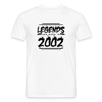 Legende 2002 - Jahrgang 2002 - Baujahr 2002 - Männer T-Shirt - Weiß - Vorne - AI Model Male 178 dark (178cm)