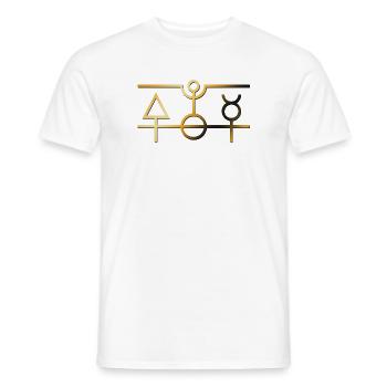 Philosopher's Stone Symbol - Men's T-Shirt - white - Front - AI Model Male 178 dark (178cm)