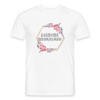 Schlagzeugerin Schlagzeug Mädchen Musik Geschenk - Männer T-Shirt - Weiß - Vorne - AI Model Male 178 dark (178cm)