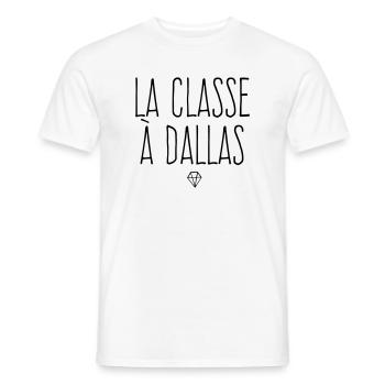 La classe à Dallas - T-shirt homme - blanc - Devant - AI Model Male 178 dark (178cm)