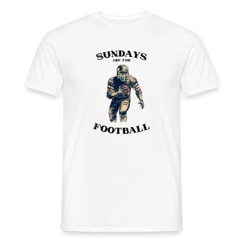 Sundays are for Football - Männer T-Shirt - Weiß - Vorne - AI Model Male 178 dark (178cm)