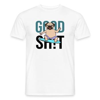 Déclaration de chien animal préféré Cuddly Toy Pets - T-shirt homme - blanc - Devant - AI Model Male 178 dark (178cm)