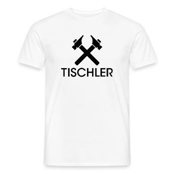 Werkzeuge Tischler Icon Grafik Illustration Symbol - Männer T-Shirt - Weiß - Vorne - AI Model Male 178 dark (178cm)