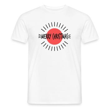 WEIHNACHTEN. FROHE WEIHNACHTEN. FROHE WEIHNACHTEN. NEUJAHR - Männer T-Shirt - Weiß - Vorne - AI Model Male 178 dark (178cm)