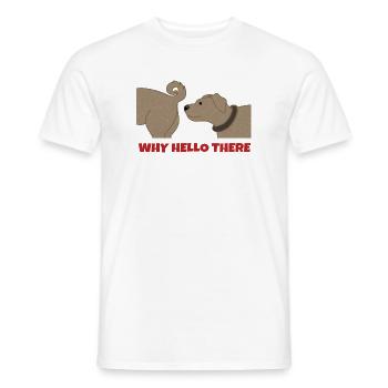 Haustiere Hund Statement Kuscheltier Heimtier - Männer T-Shirt - Weiß - Vorne - AI Model Male 178 dark (178cm)