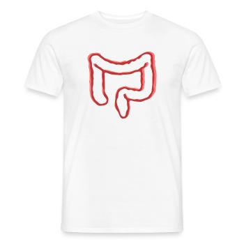 DARM ORGAN - Männer T-Shirt - Weiß - Vorne - AI Model Male 178 dark (178cm)