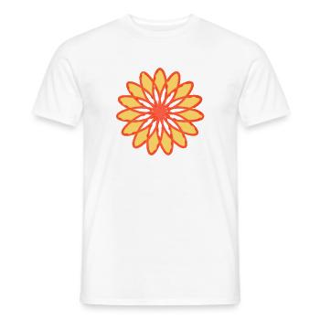Rote Blume - Männer T-Shirt - Weiß - Vorne - AI Model Male 178 dark (178cm)