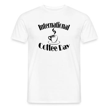 Coffee Day - Männer T-Shirt - Weiß - Vorne - AI Model Male 178 dark (178cm)