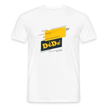 Dédé - Men's T-Shirt - white - Front - AI Model Male 178 dark (178cm)