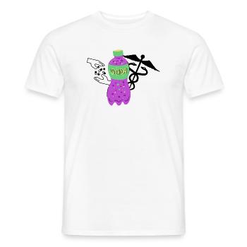 Soda Flasche Lila Retro - Männer T-Shirt - Weiß - Vorne - AI Model Male 178 dark (178cm)