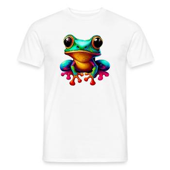 Frosch - Männer T-Shirt - Weiß - Vorne - AI Model Male 178 dark (178cm)