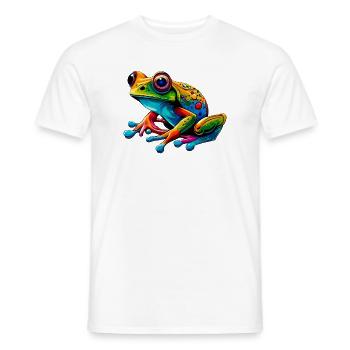 Frosch - Männer T-Shirt - Weiß - Vorne - AI Model Male 178 dark (178cm)