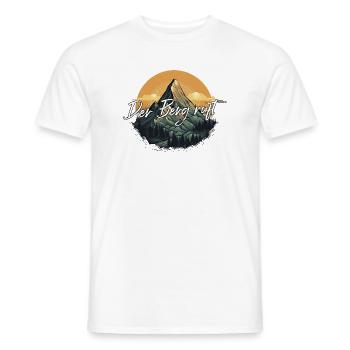 Der Berg ruft – Berglandschaft - Männer T-Shirt - Weiß - Vorne - AI Model Male 178 dark (178cm)